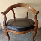 Louis Philippe period desk chair, circa 1840 - Molded wood