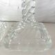 Pair of crystal column candlesticks from the 50s and 60s