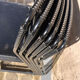 2 Italian chairs Full Metal - 1980