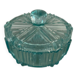 Blue glass bonbonnière, glass box