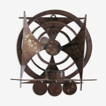 Henrik Horst Brutalist metal wall decoration from the 60s/70s