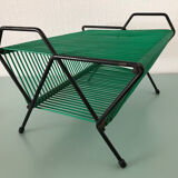 Vinyl rack scoubidou vintage