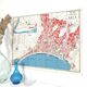 Tourist map of Nice 1950 French Riviera