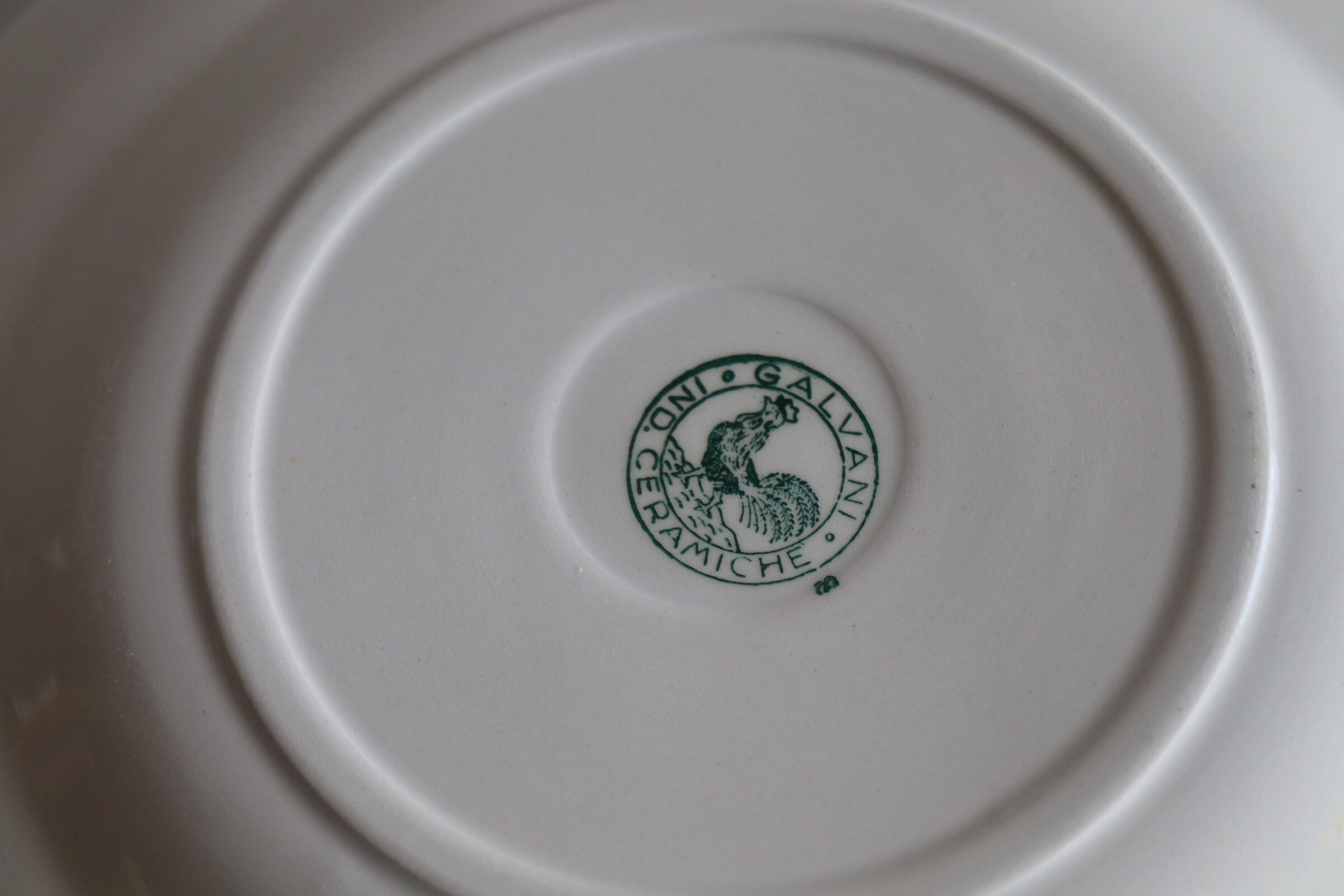 8 dessert plates Galvani Italy