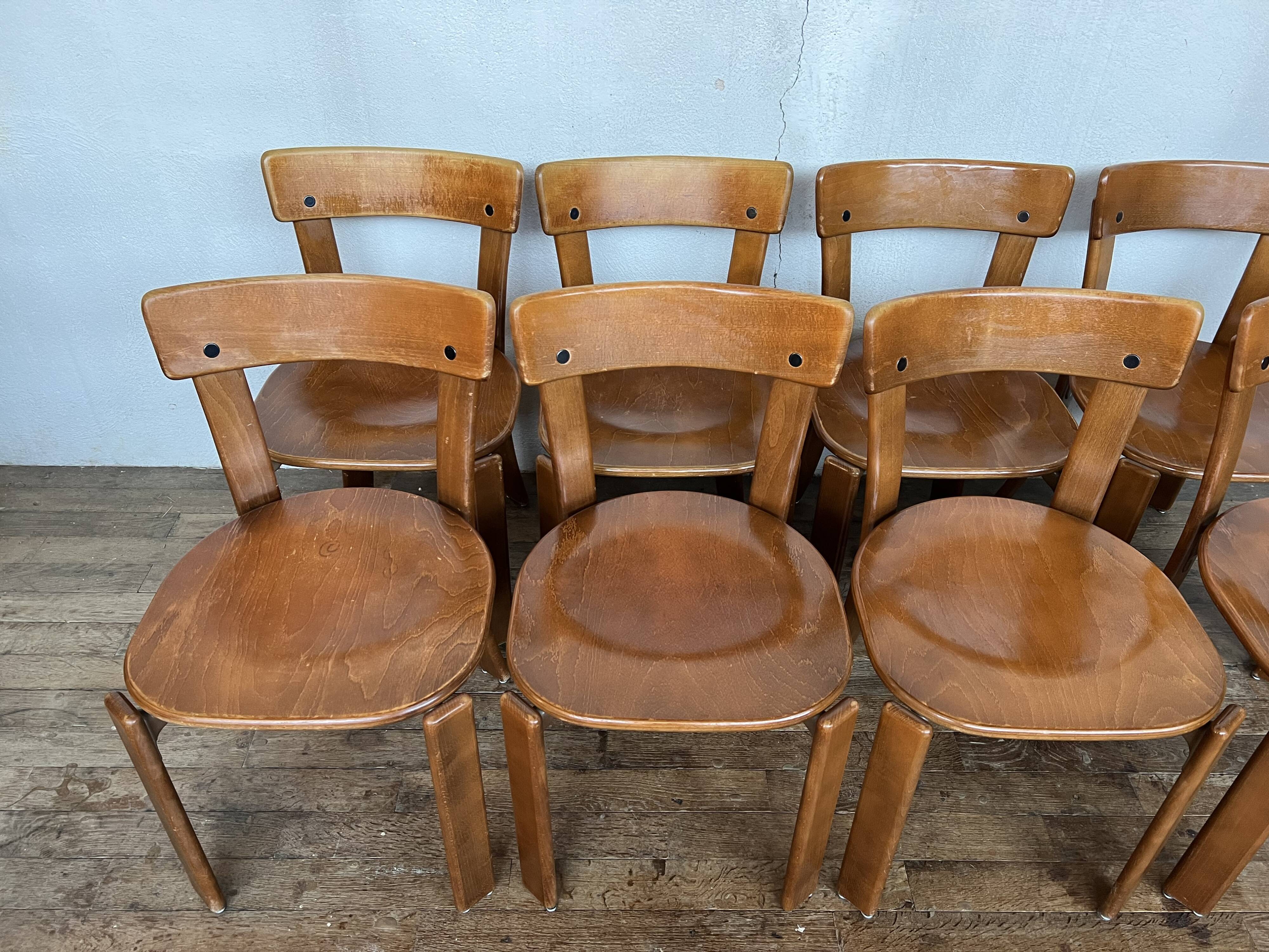 Lot de 50 chaises design Bruno rey swiss vintage design