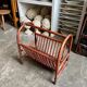 Dark bamboo magazine rack