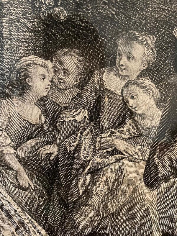 Nicolas Lancret, Le jeu de cache cache, gravure