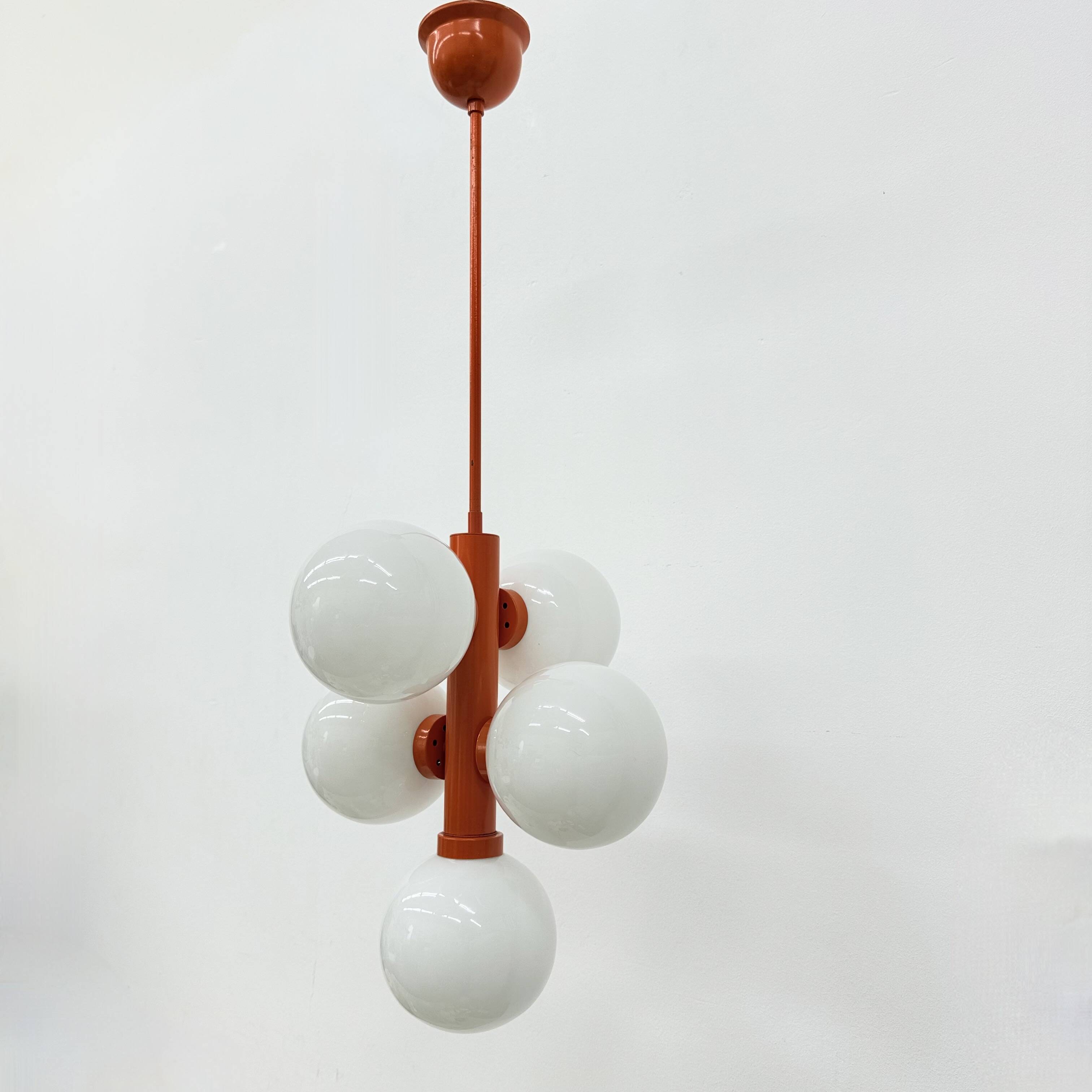 Mid-century atomic sputnik pendant lamp , 1970s