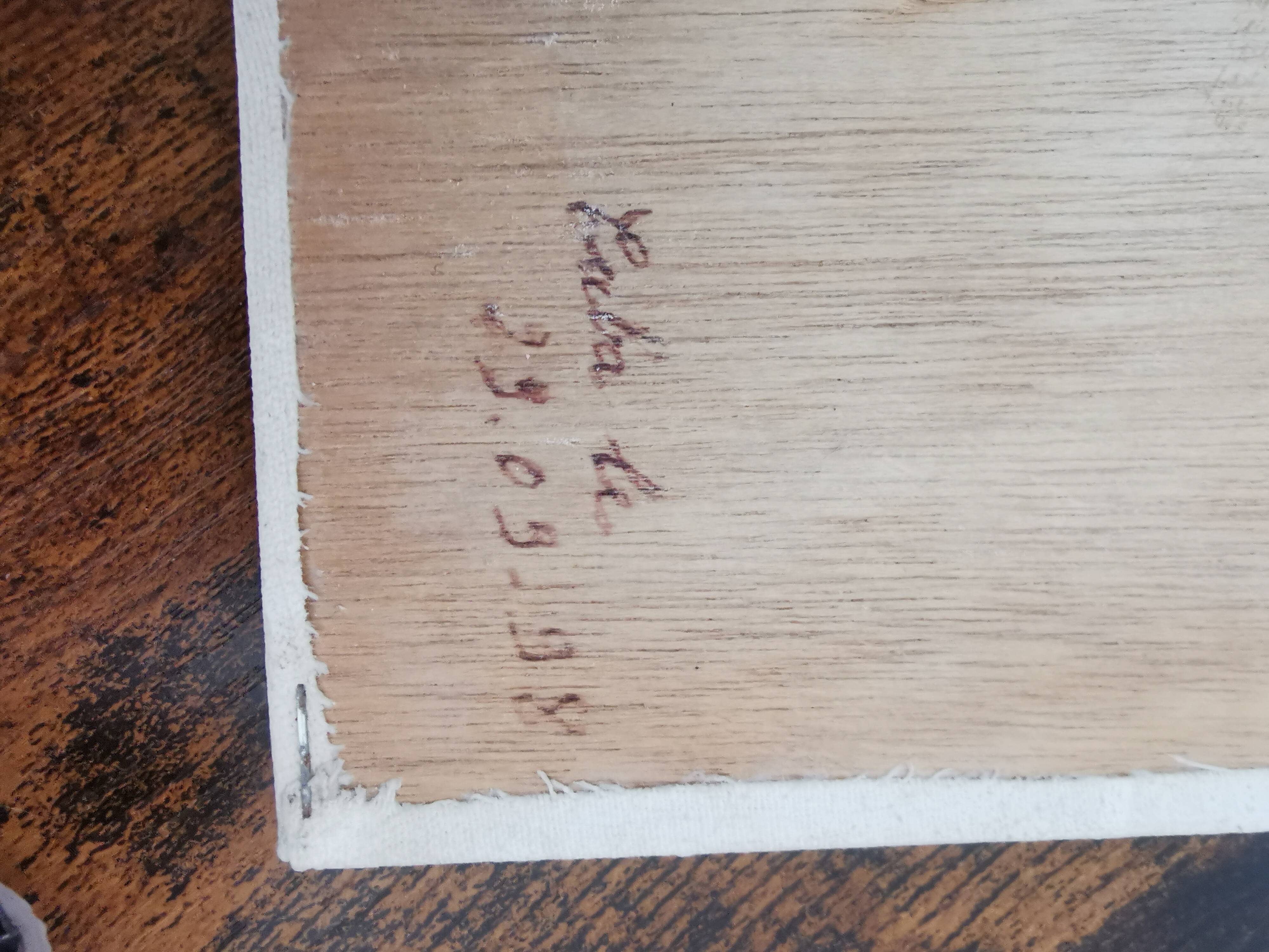 Painting on wood scene of cuba life