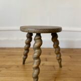Wooden tripod stool