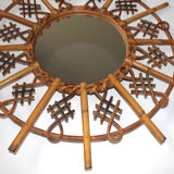 Mirror rattan Sun 59 x 59 cm