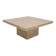 Table Basse Carrée Italienne en Travertin, 1980s