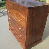 Chest of drawers L.Philippe in solid walnut