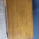 Pair of vintage bedside tables compass feet