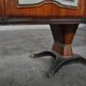 Mahogany pear tree, brass & glass top drawers sideboard from f.lli rigamonti desio, milan, 1940s