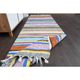 Vintage Turkish Oushak Handmade Wool Cotton Pink Runner Rug 89x266
