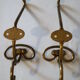 Vintage brass patères