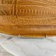 Sandstone dish, from France 1950, fish patterned, brown