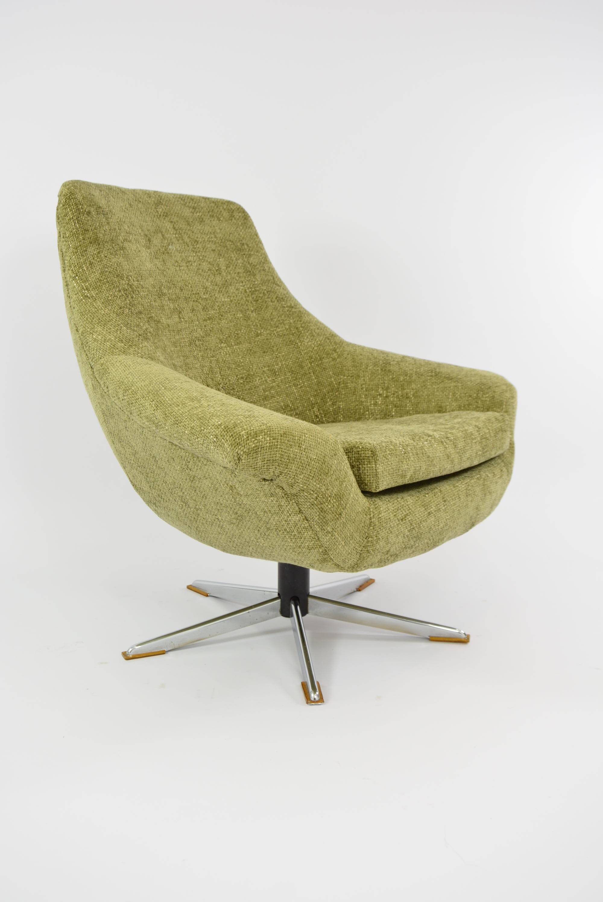 Swivel shell armchairgreen Khaki
