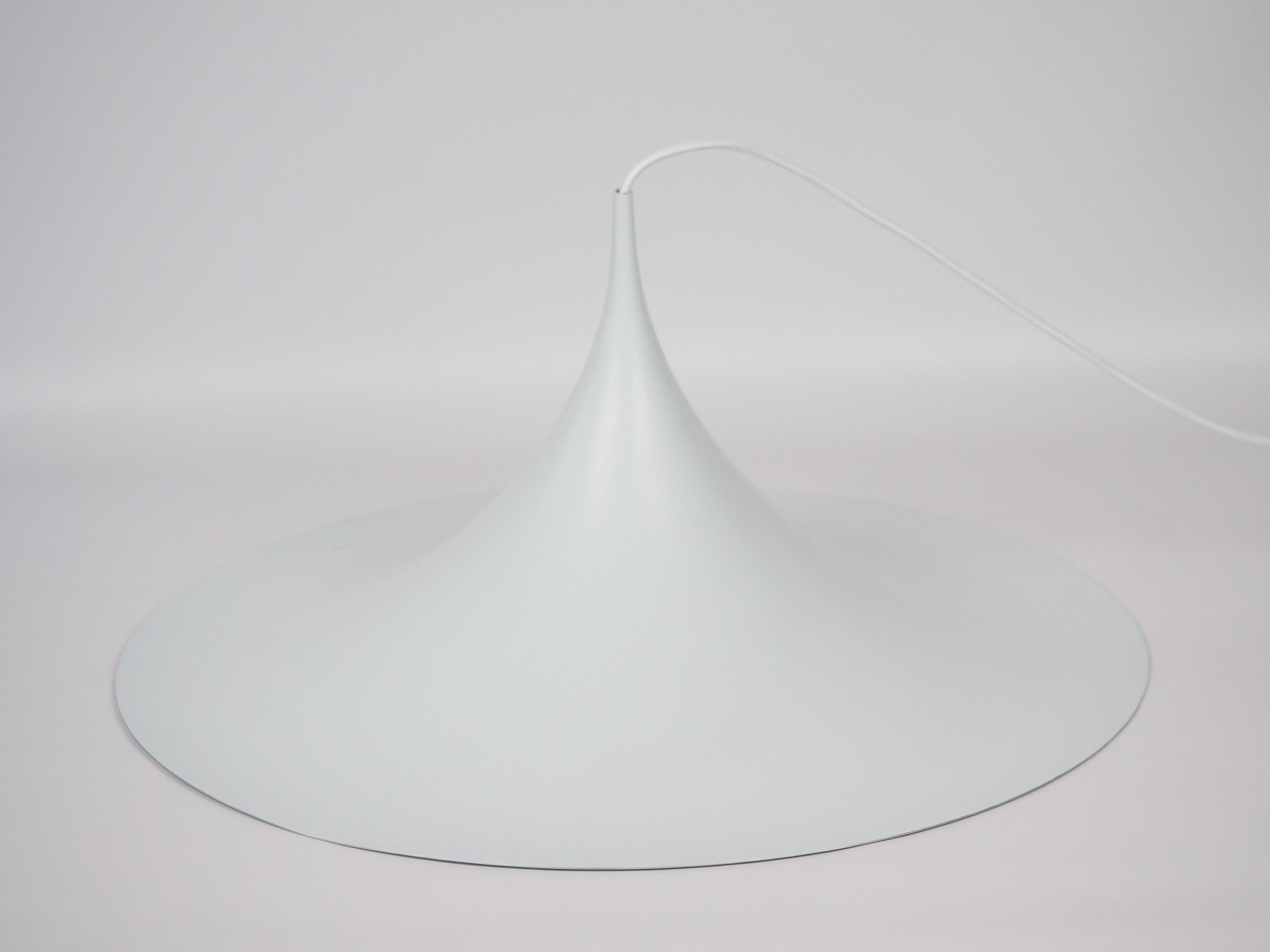 Danish vintage Semi pendant lamp by Bonderup and Thorup, 1968