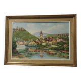 Oil on canvas signed