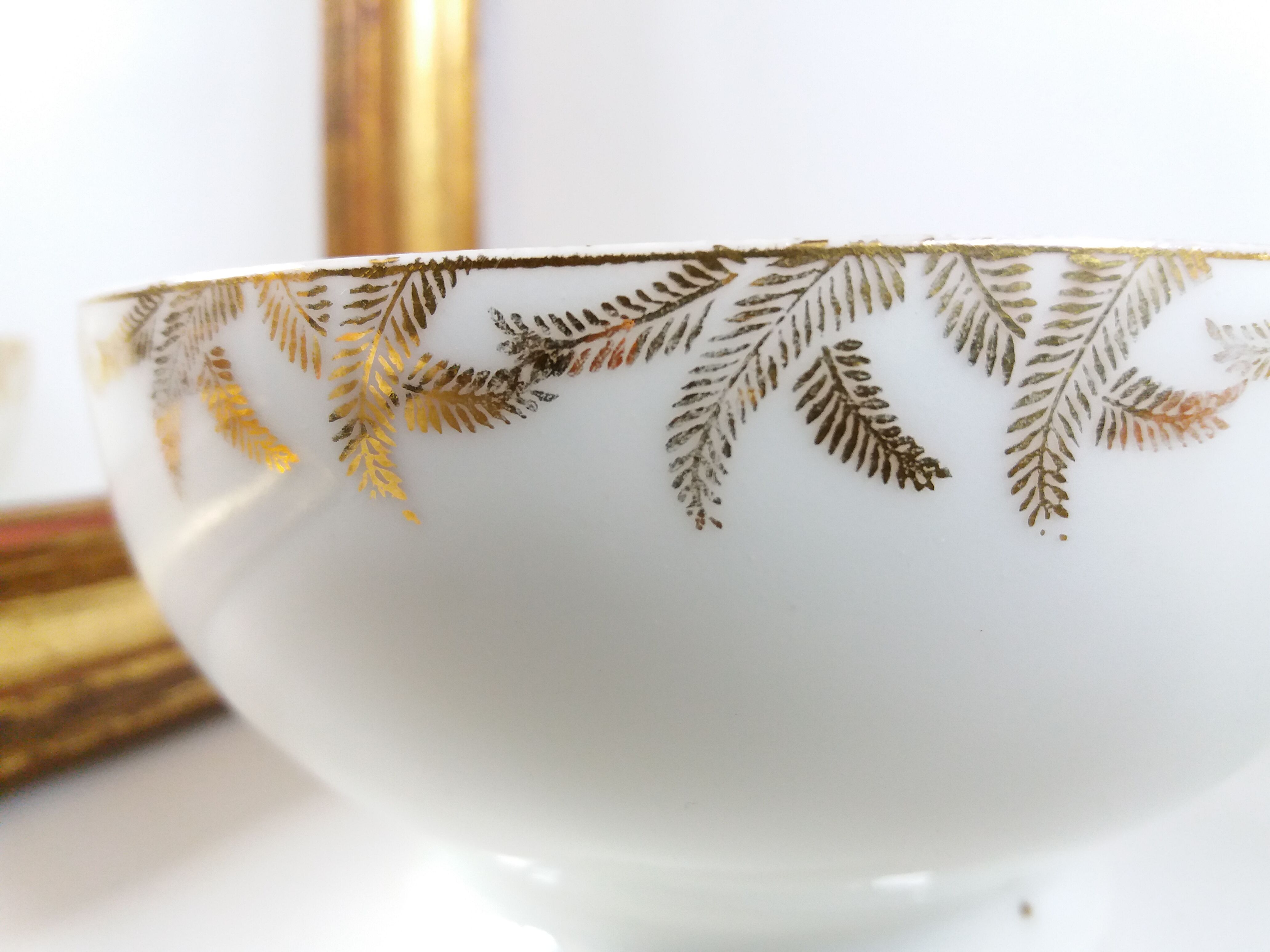 Set 4 bowls golden palms