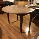 Vintage folding table in solid oak