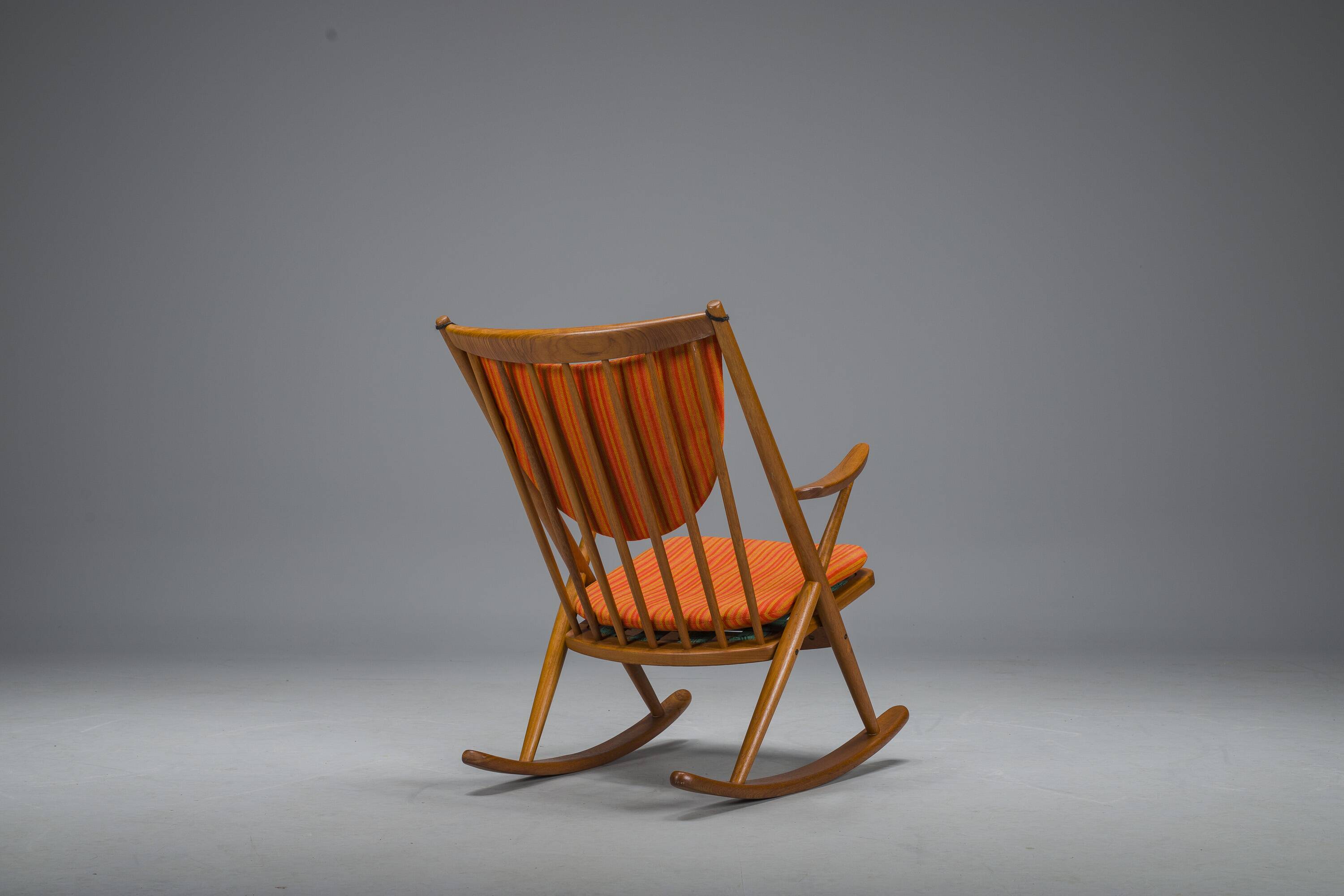 No. 182 Teak Rocking Chair by Frank Reenskaug for Bramin, 1960s