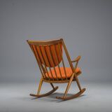 No. 182 Teak Rocking Chair by Frank Reenskaug for Bramin, 1960s