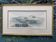 Watercolour by Christian Gaudin framed certificate Guérande fishing port marshes