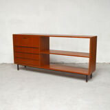Sideboard bookcase with feet metal, 1960