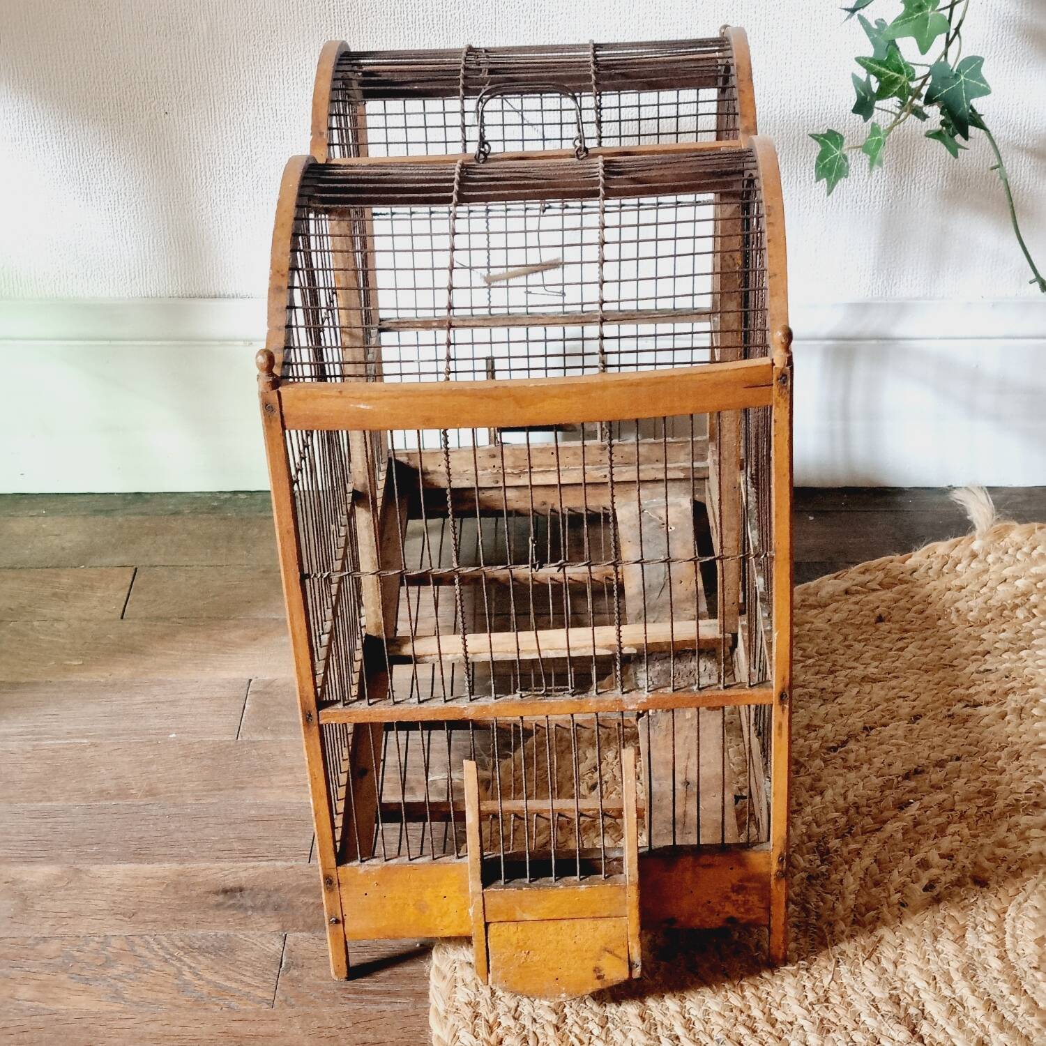 19th century bird cage in its original condition