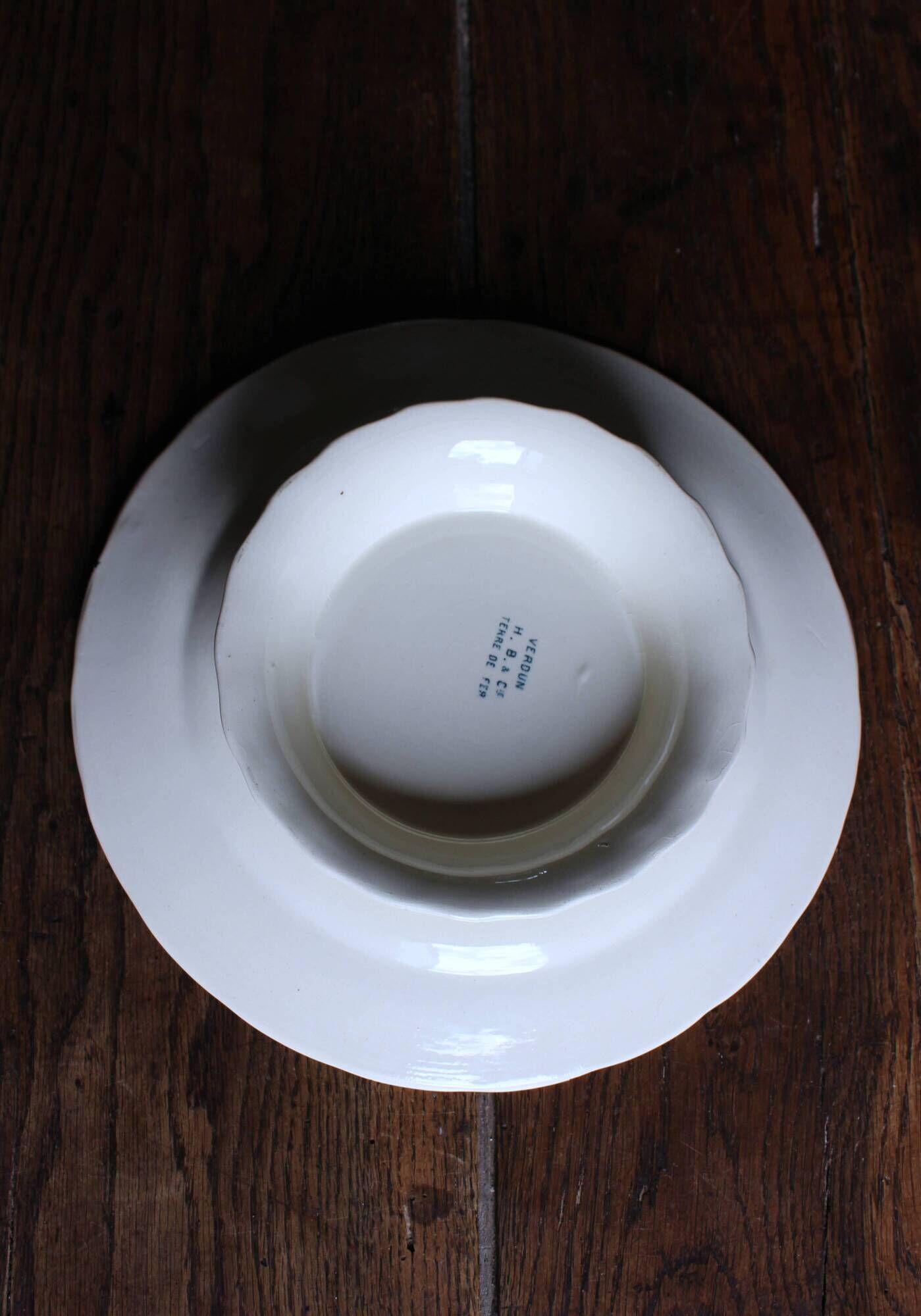 Cup on foot Piédouche Blue iron earth Verdun HBC