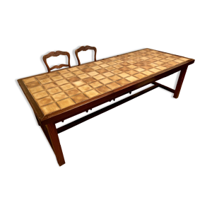 Table ancienne en chêne - plateau