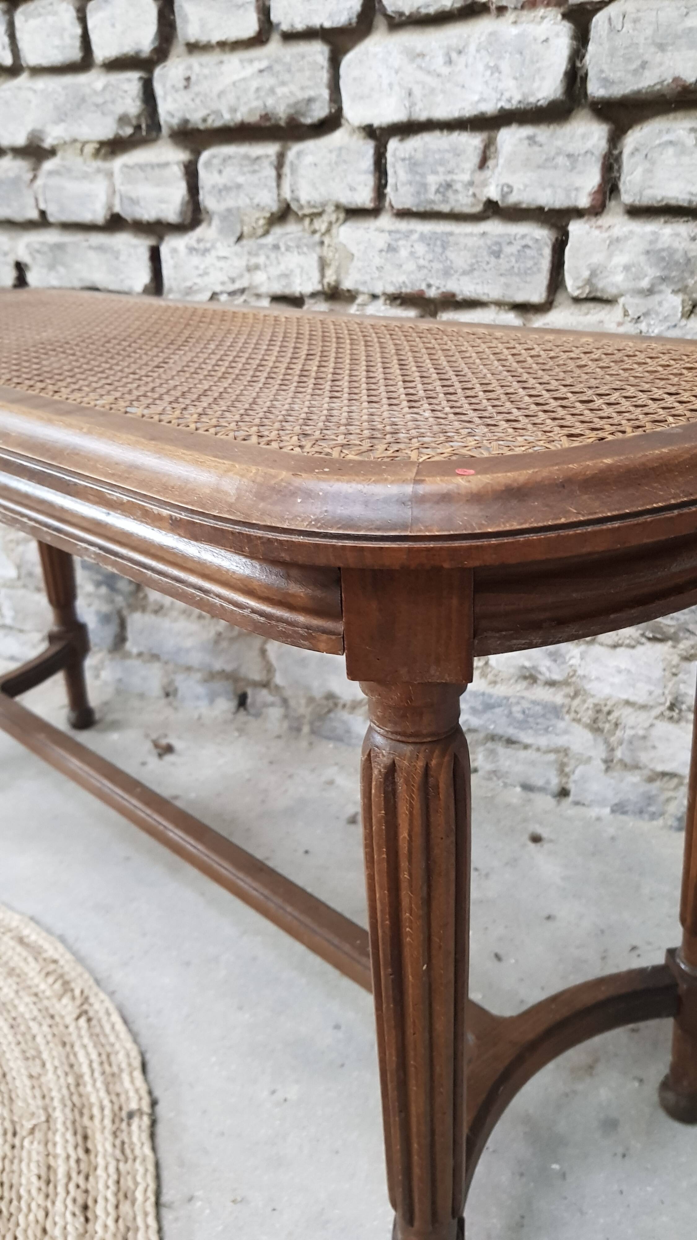 Large Louis XVI style piano stool