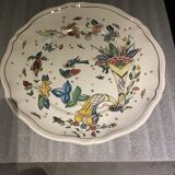 Assiette faïence Signée LR