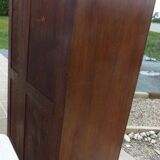 Wardrobe on a plinth in walnut and walnut veneer circa 1940.