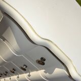 High weekly cabinet with 6 drawers in painted wood