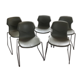 Set of 5 STEREO chairs, Design Luca Nichetto for Casamania - Made in Italy