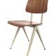 Lot of 4 vintage school chairs Galvanitas S16 Netherlands