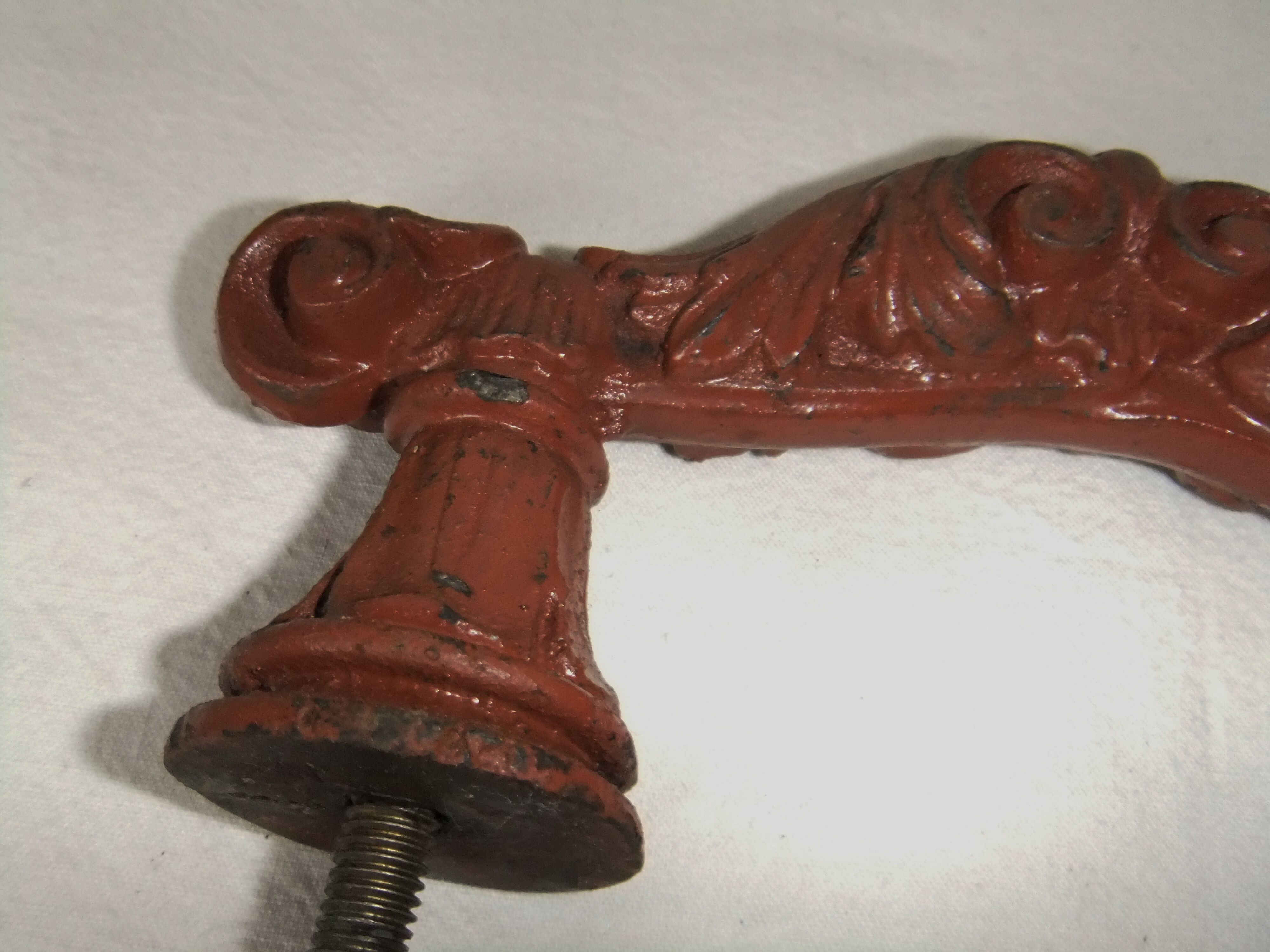 Old cast iron door handle