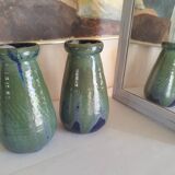 Paire de vases en grès de Puisaye de Léon Pointu