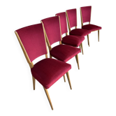 Set of 5 vintage chairs