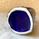 Vase baguier hand soliflore ceramic enamelled vintage 70s