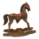 Exotic wood rocking horse