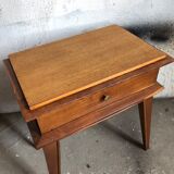 Vintage oak bedside table