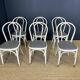 Lot de 6 chaises bistrot bois courbé type Thonet