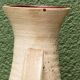Vessel, jug, signed, 1950s, red terracotta, cream slip.
