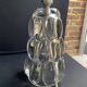 Schneider Glassworks - Important Lamp Foot - Molded Crystal - Conical with Godrons