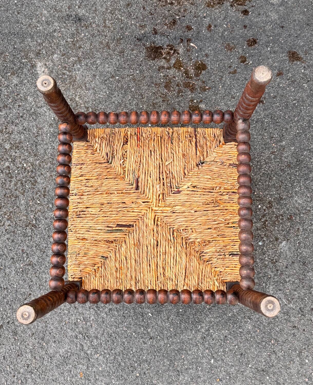 Two antique corner armchairs